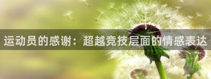 球友体育ipa：运动员的感谢：超越竞技层面的情感表达